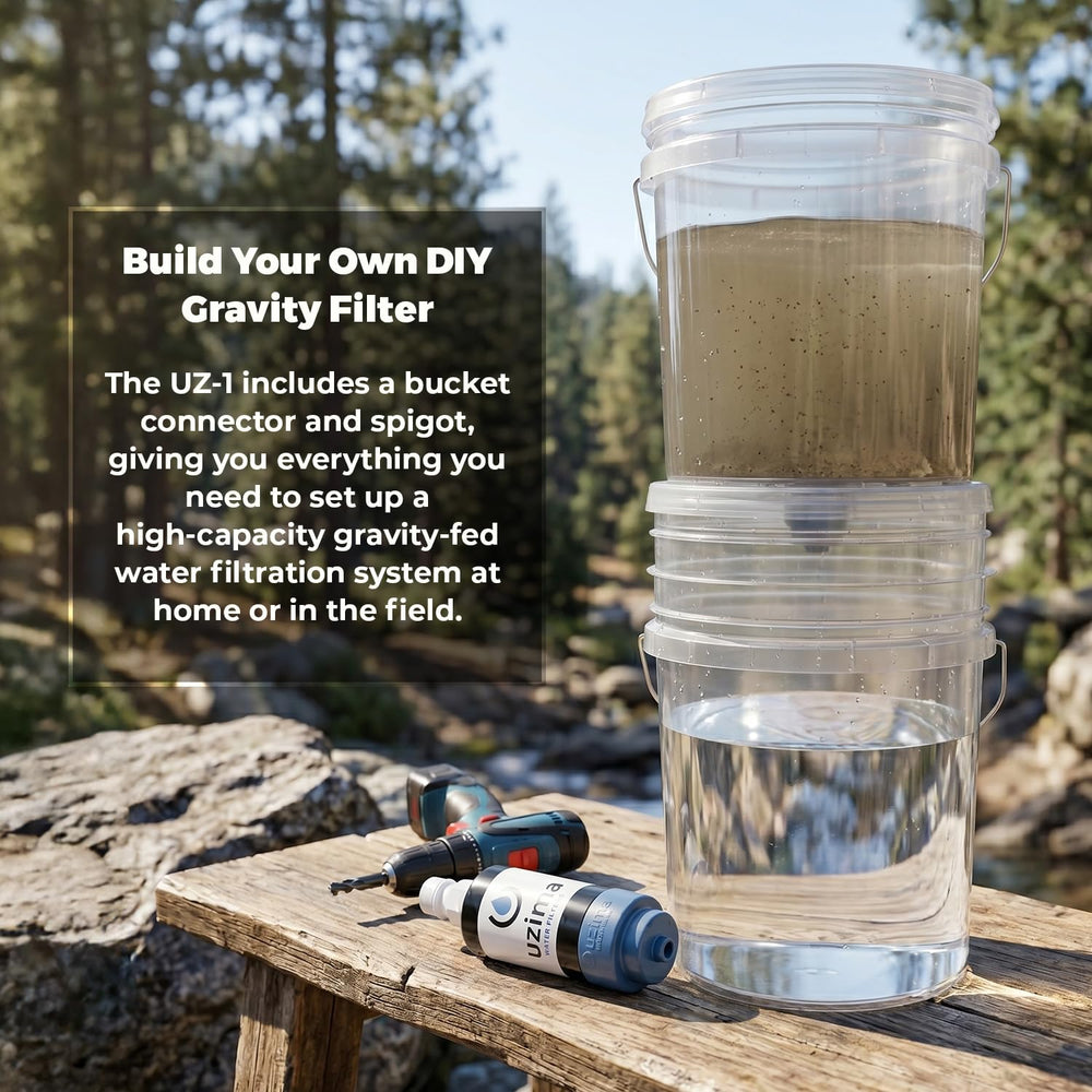Uzima UZ-1 Water Filter Cartridge Replacement | Gravity Water Filter for UZ-2...