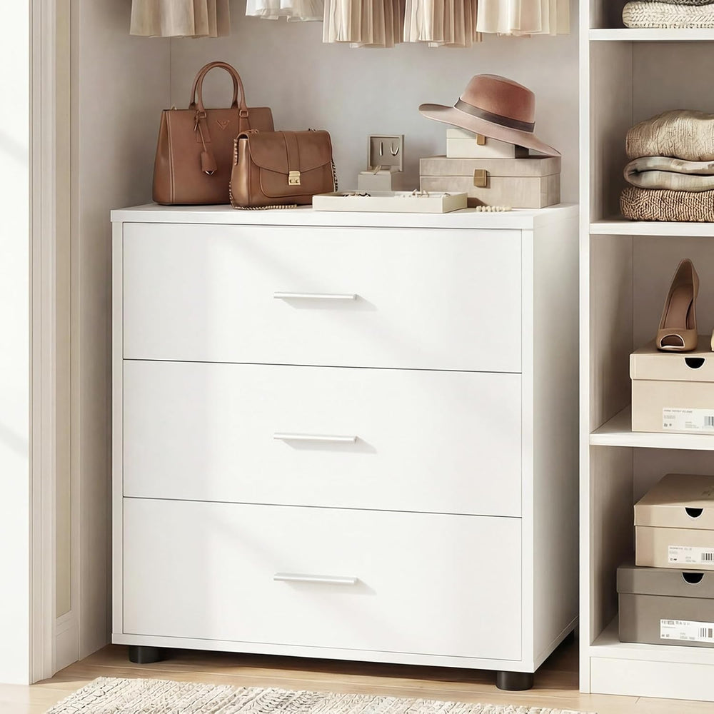 Aheaplus 21.7" Closet Drawers Set of 2, Wood Closet Organizers and Storage