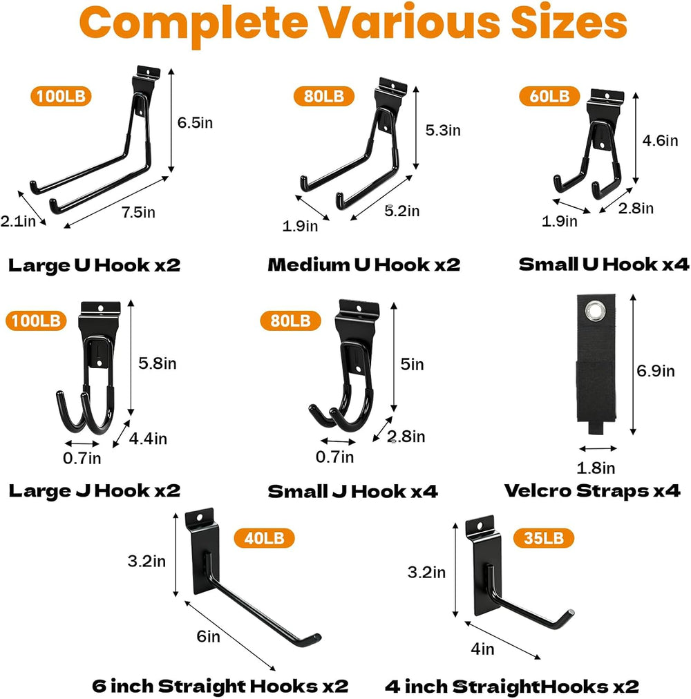 22Pack Slatwall Hooks Compatible with Proslat, StoreWALL, HandiWall