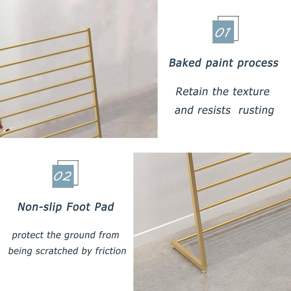 10 Tier Metal Freestanding Scarf Display rack for Commercial Clothing Store