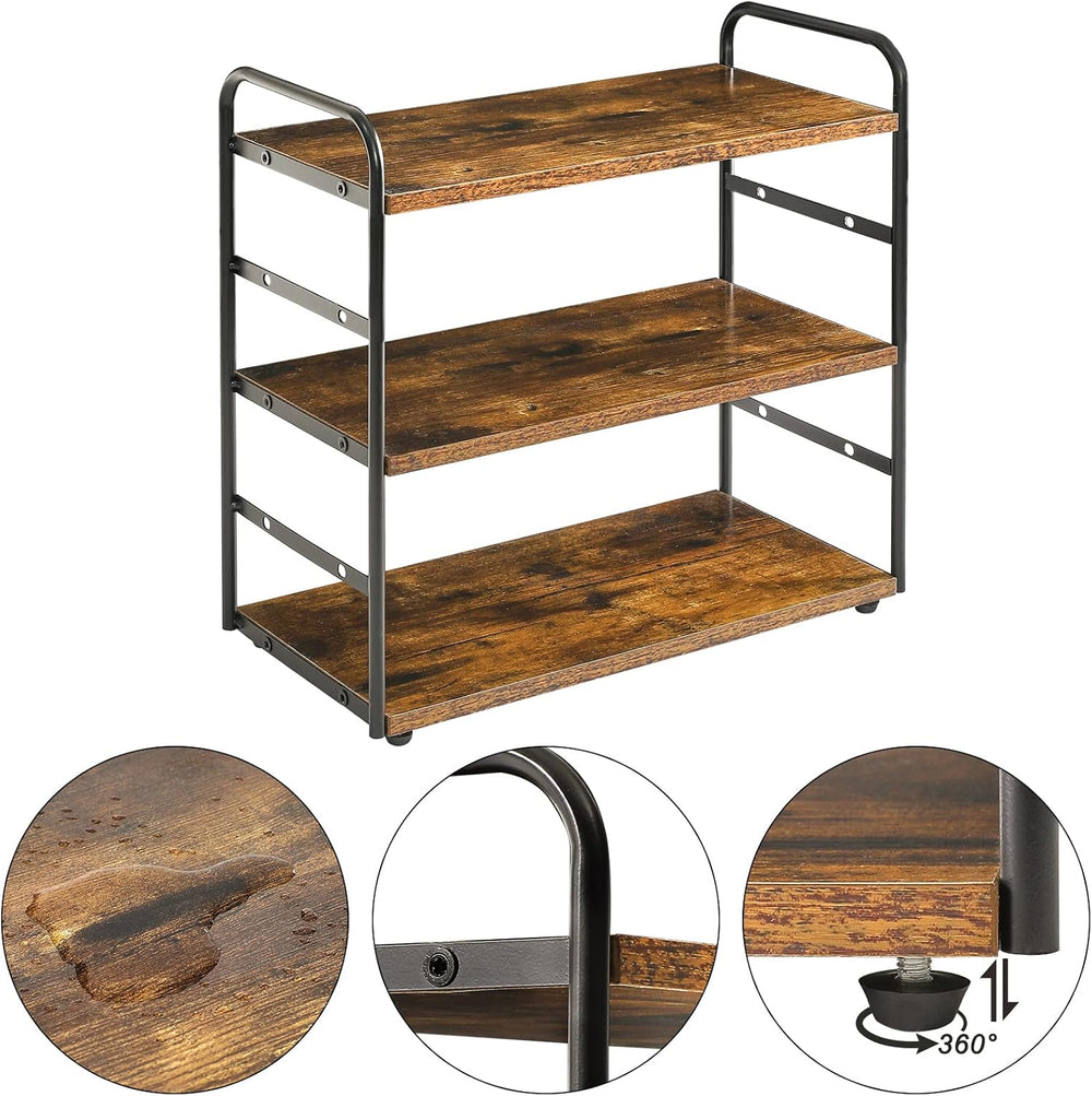 IBUYKE Counter Shelf,Kitchen Organization and Storage,Brown TWJ001H
