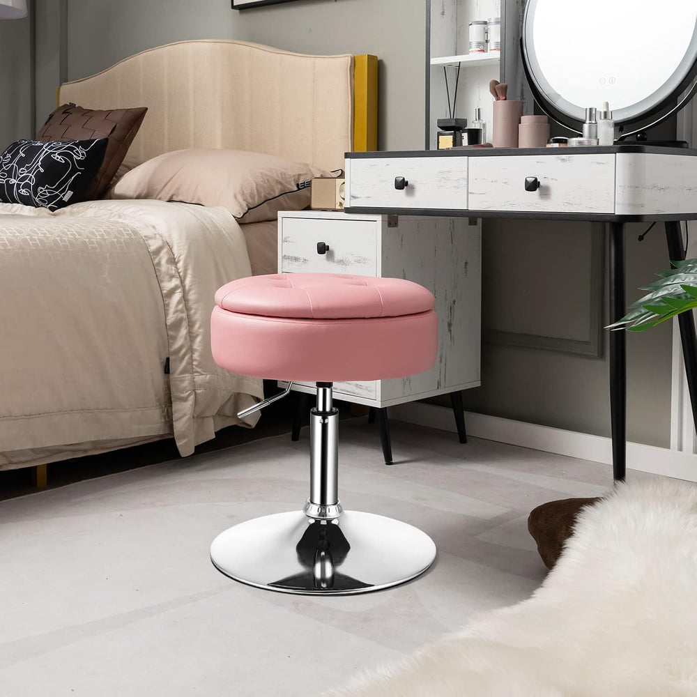 GIANTEX Adjustable Swivel Vanity Stool Set of 3, 360° Swivel 20"-26"...