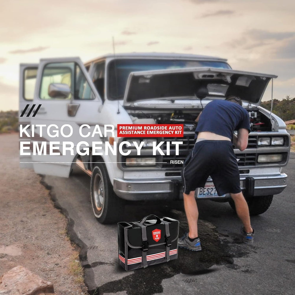 Car Emergency Kit (126 Piece),Gift for Father Women Friend, Premium Roadside ...