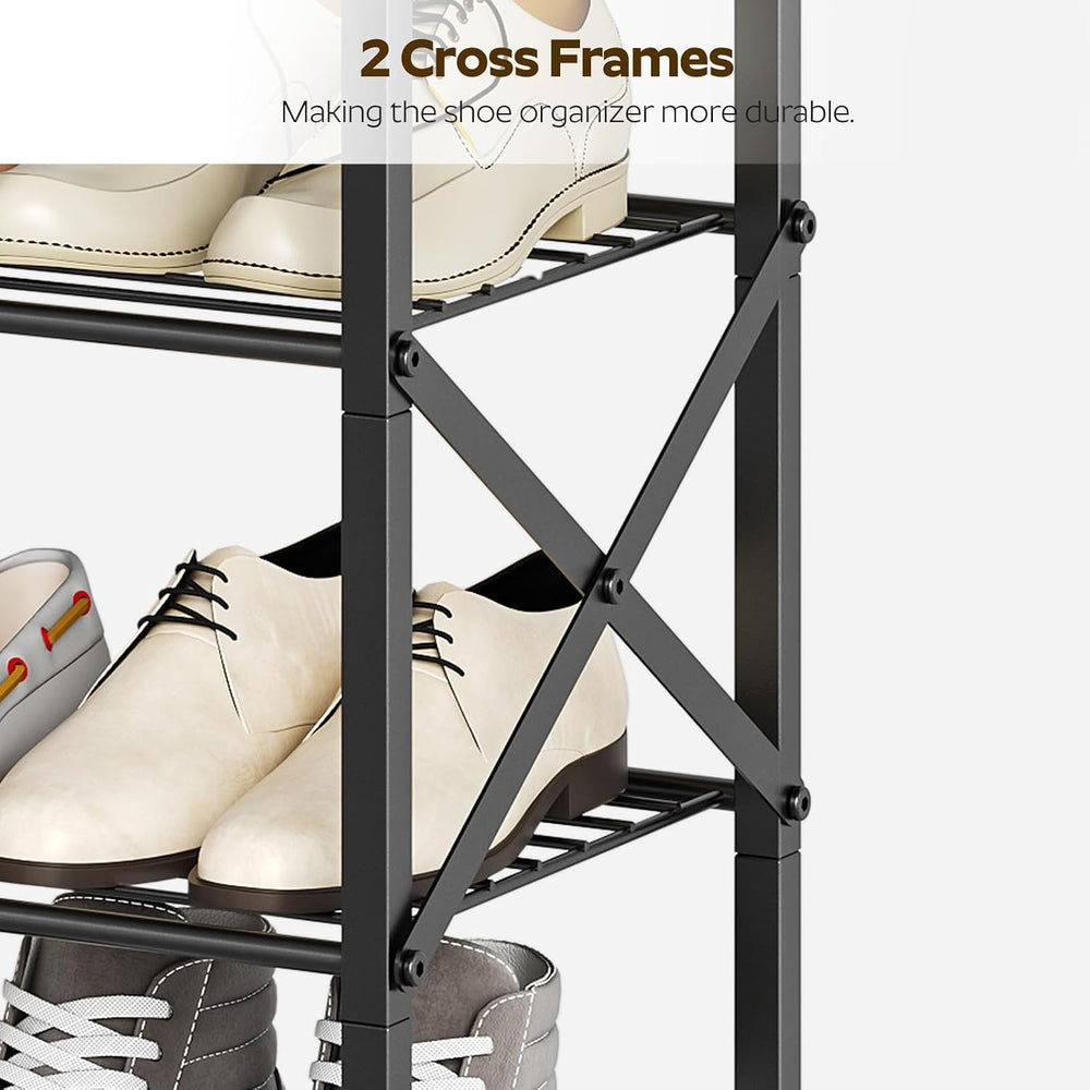 YATINEY 6-Tier Shoe Rack, Shoe Storage Organizer for Closet, Free Standing Sh...