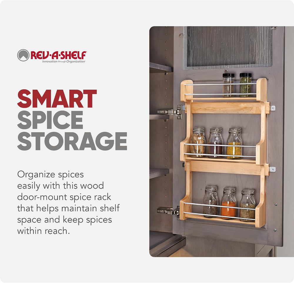 Rev-A-Shelf 18" 3 Tiered Pull Out Shelf Organizer for Kitchen Cabinets, ...