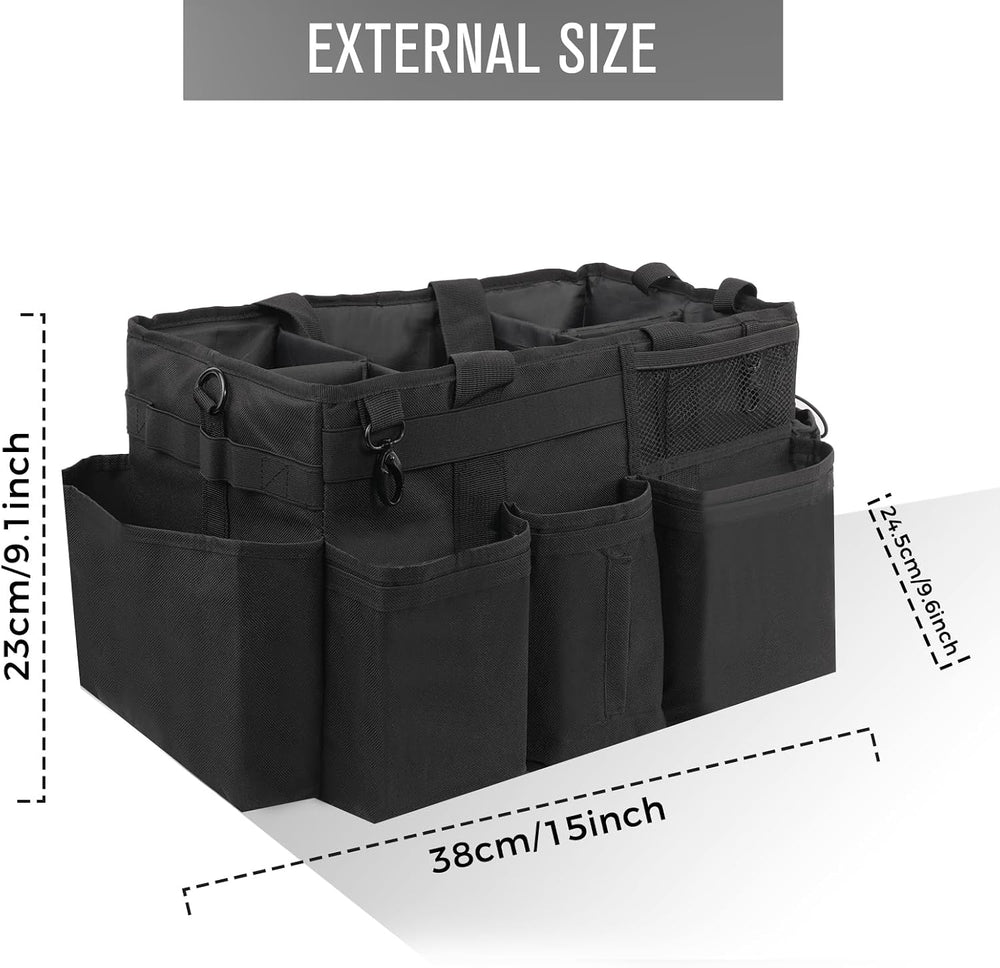 SCAVATA Wearable Cleaning Caddy Organizer with Handle & Shoulder Straps f...