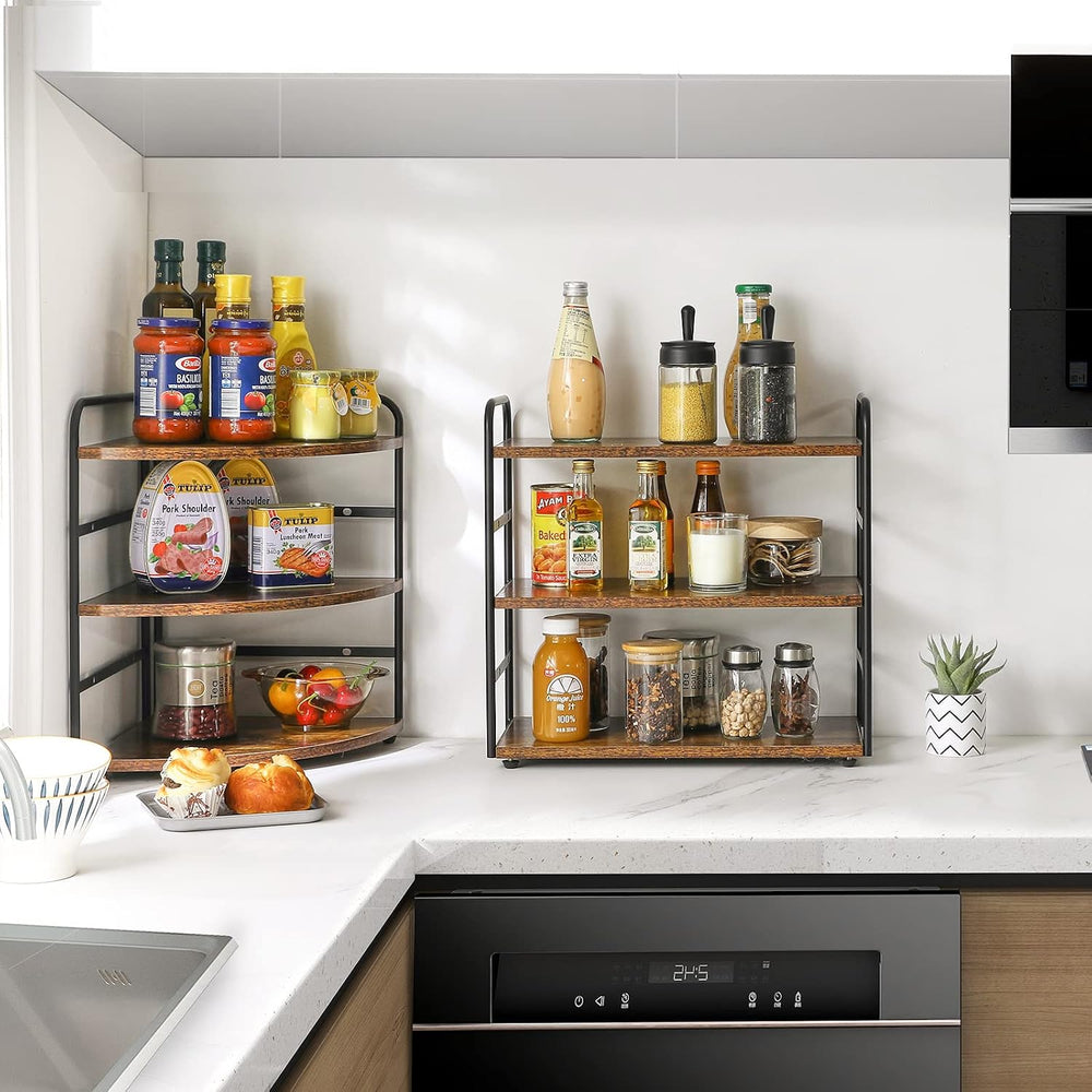 IBUYKE Counter Shelf,Kitchen Organization and Storage,Brown TWJ001H