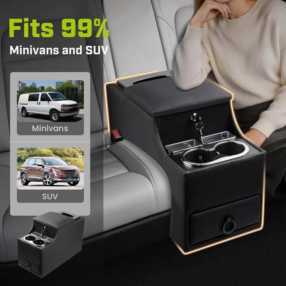 Mixsuper Center Console Between Seat Organizer for Minivans & SUVs Floor ...