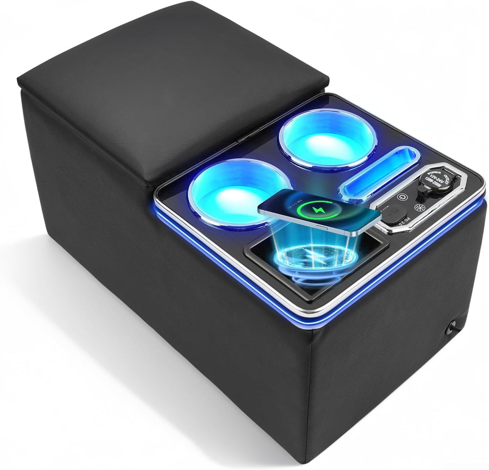 Center Console Universal with Wireless Fast Phone Charging