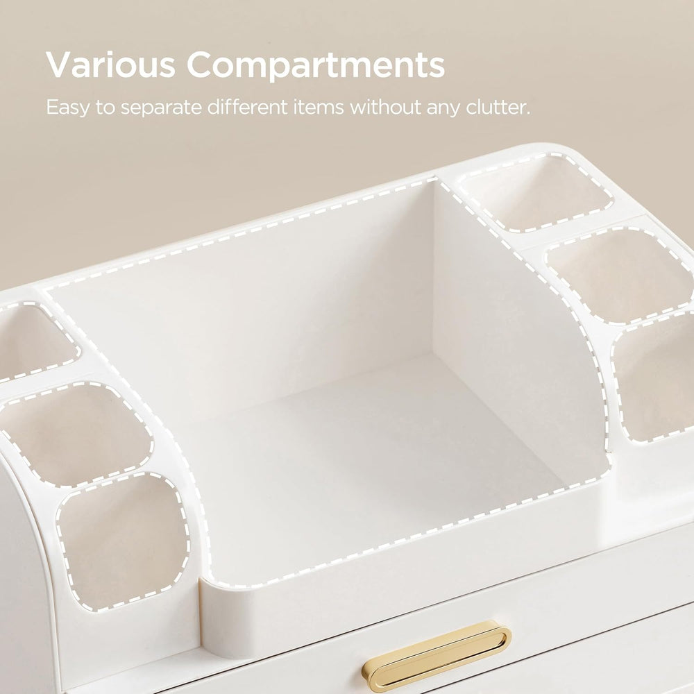 HBlife Makeup Organizer for Vanity with Brush Holder, Large Bathroom Countert...