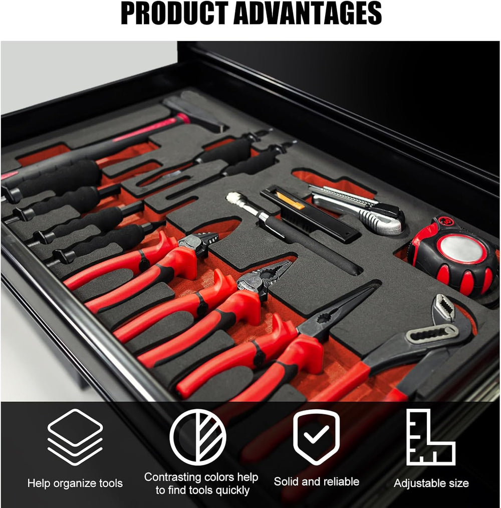 4 Pcs Tool Box Foam Organizer 15.75x11x1.57 Inch Toolbox Foam Inserts Sheets ...
