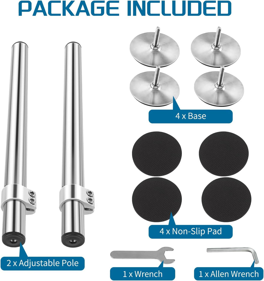 Undermount Sink Brackets, Stainless Steel, 2 Pack