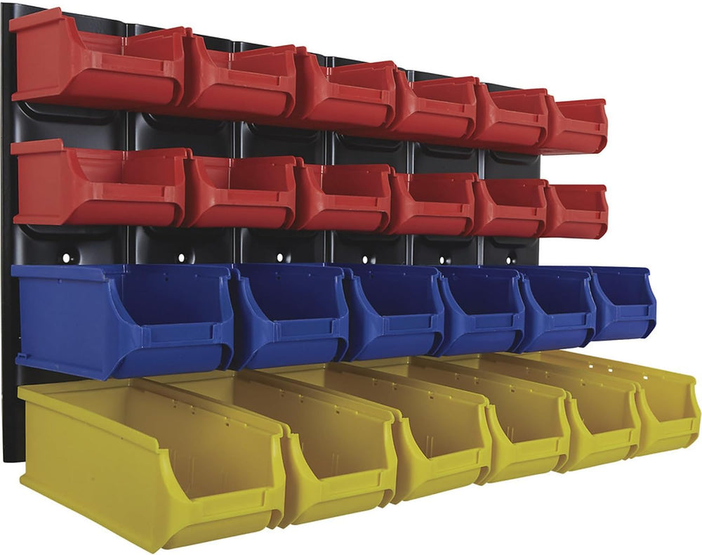 Ironton Metal Louvered Panel System with 24 Bins, 80-Lb. Capacity