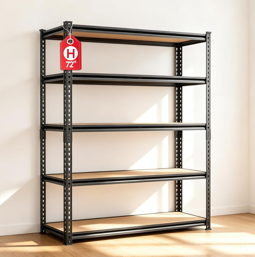 72''H Garage Shelving 3000lbs Garage Storage Shelves,Adjustable Heavy...