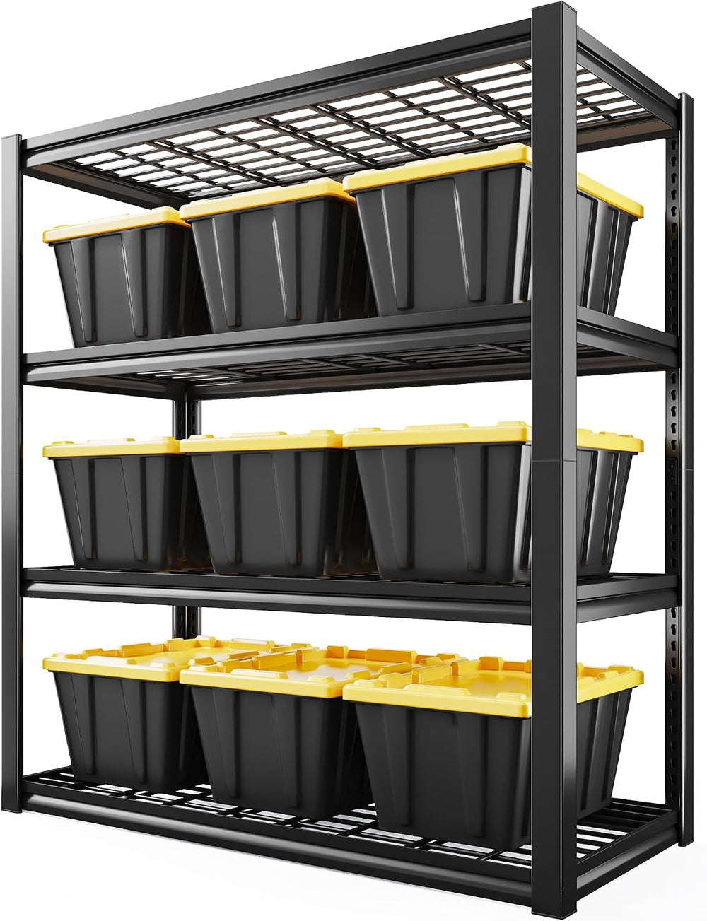 REIBII 40"W Garage Shelving with Double-layer Frame for Homeowners and DIY