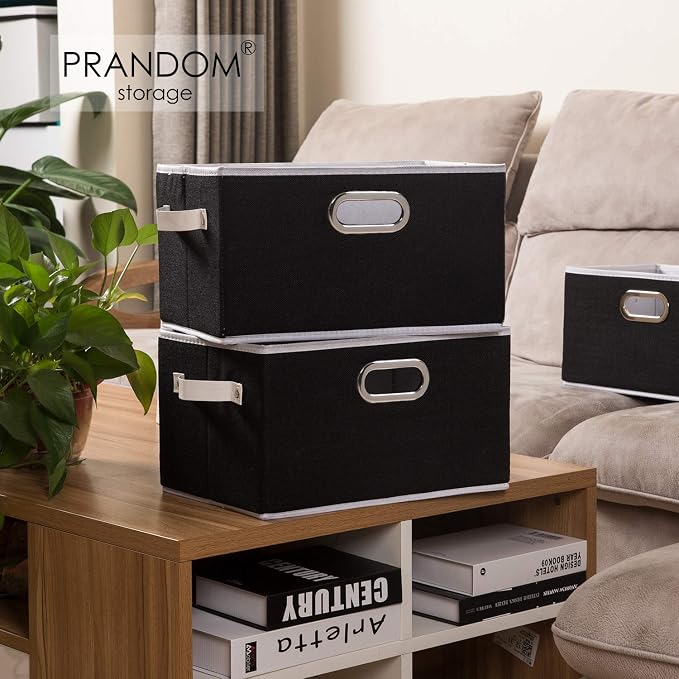 PRANDOM Large Collapsible Storage Bins (5-pack)