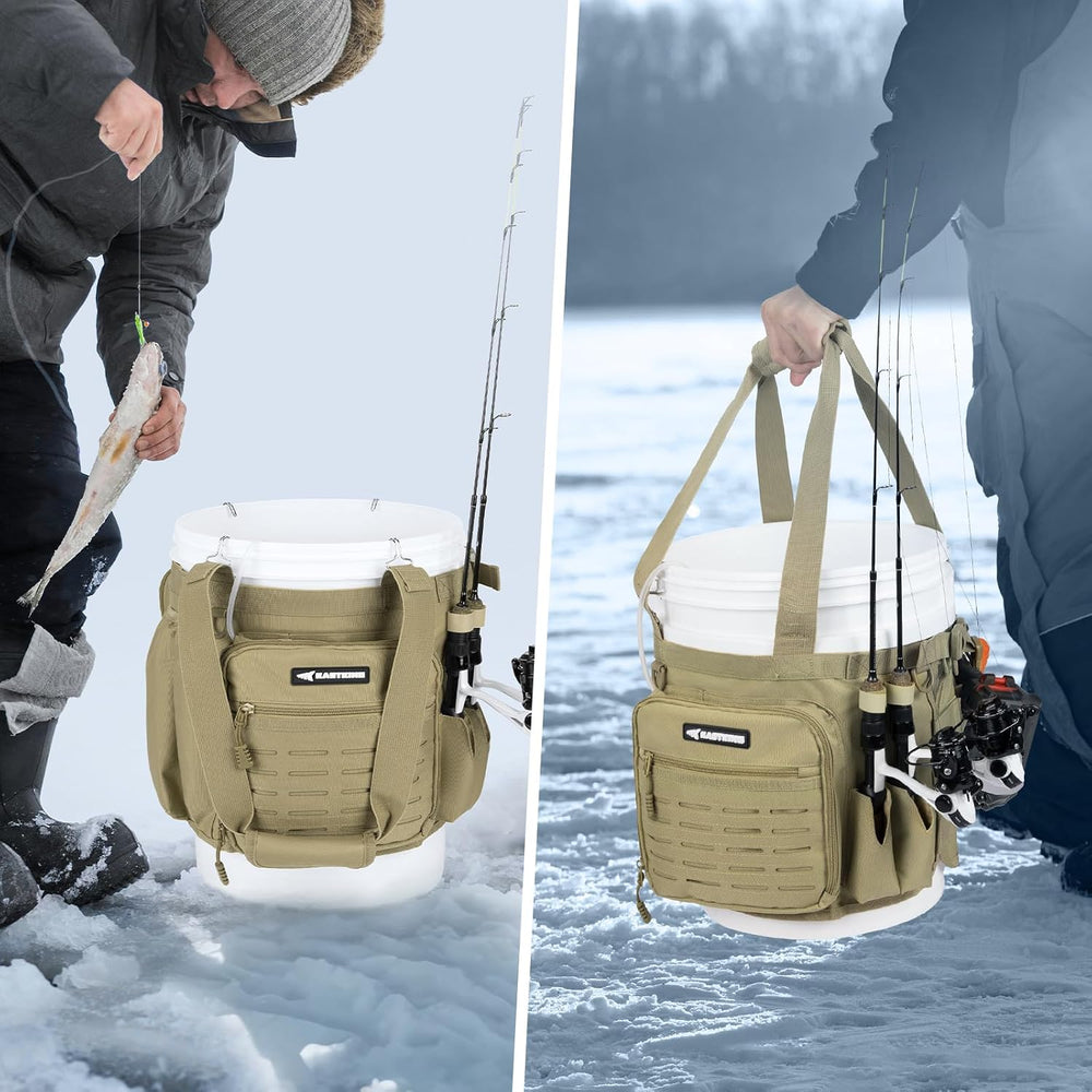 KastKing Karryall Fishing Bucket Organizer for 5 Gallon Bucket, Fishing Bag