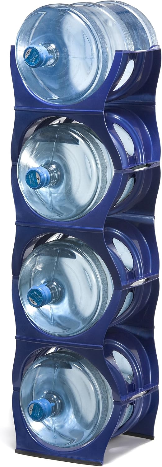 Stackable Water Bottle Storage Rack Best Water Jugs 5 Gallon Organizer. Jug H...
