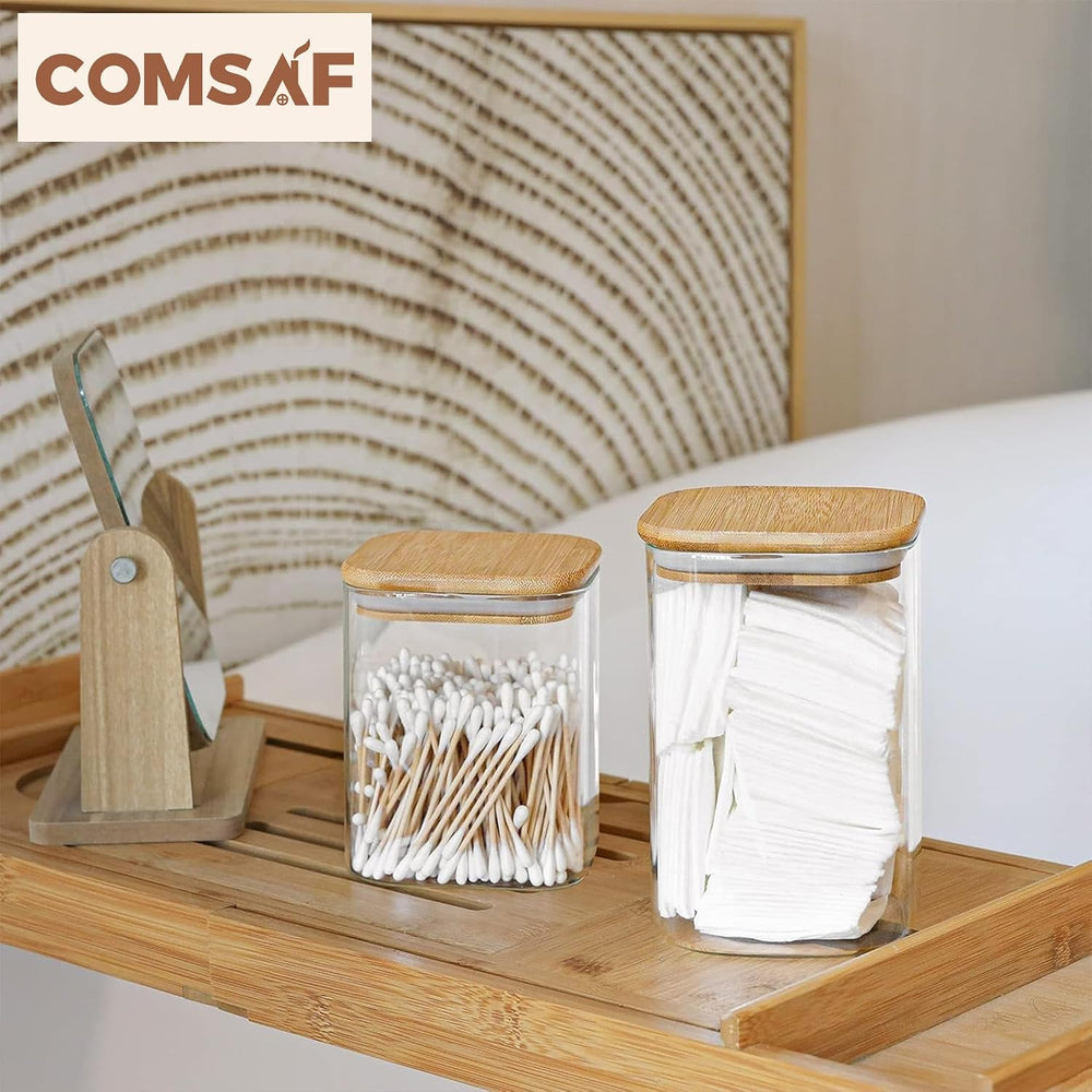 ComSaf Glass Storage Containers Set of 6 (2.2Qt/1.2Qt/0.8Qt/0.6Qt*3)