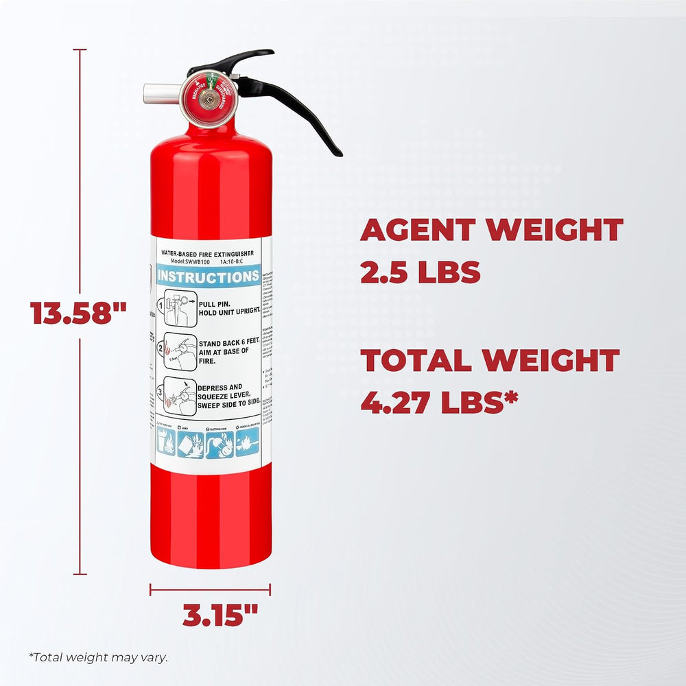 Safewayfire Fire Extinguisher for Home & Commercial Use, 2.5lb, 2-Pack