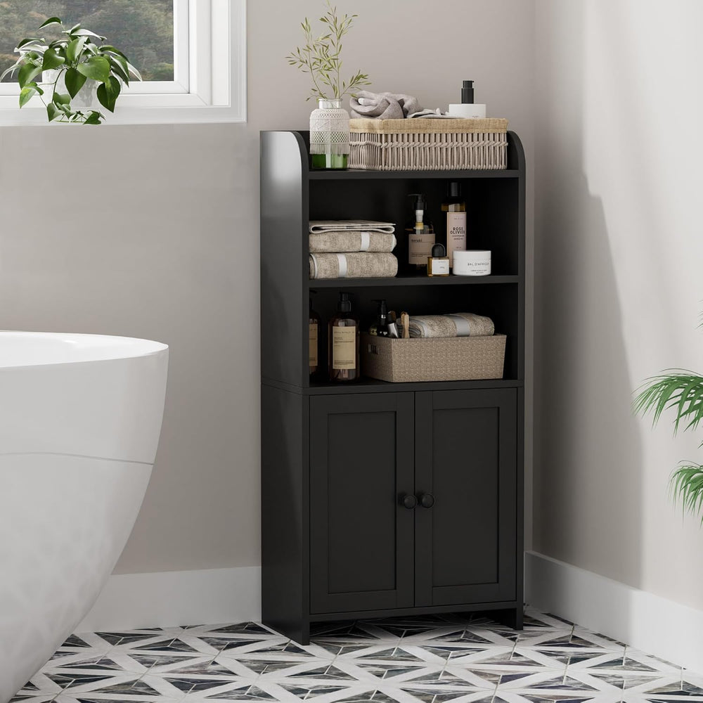Homhedy Small Bathroom Storage Cabinet, Toilet Paper Storage Cabinet