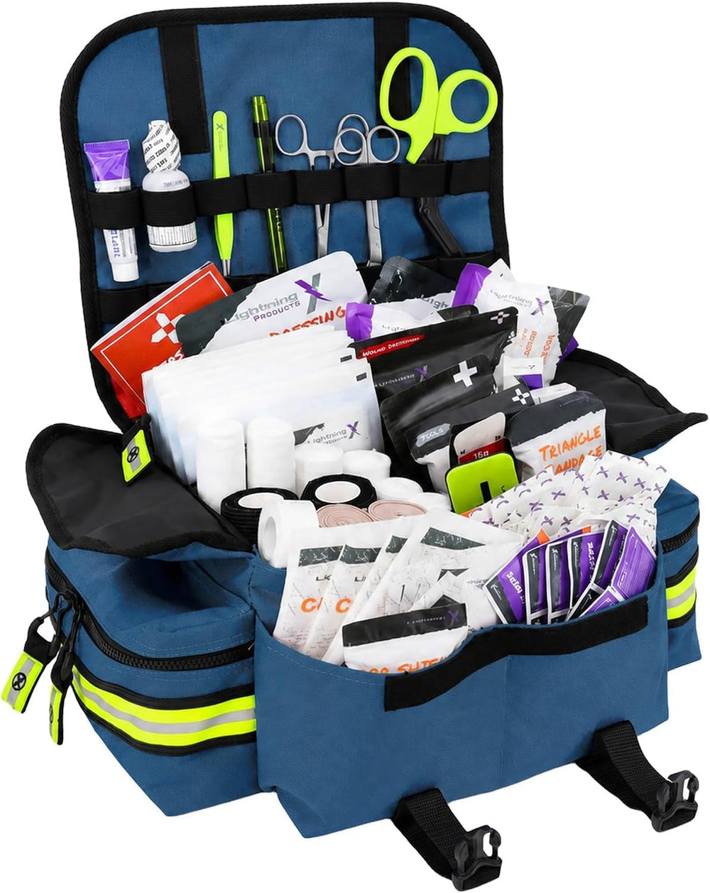 Lightning X Small Medic First Responder EMT Trauma Bag Stocked First Aid Fill...
