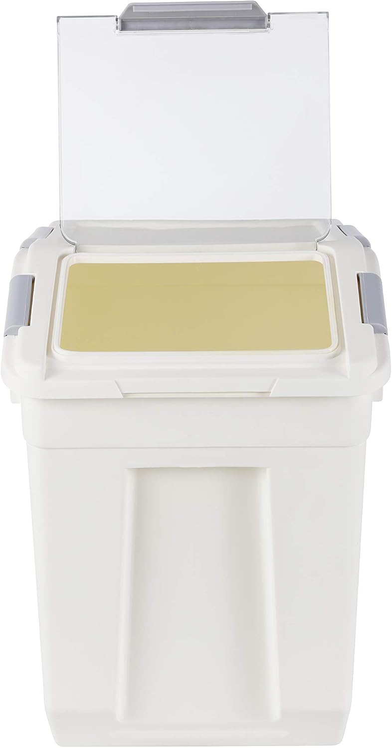 EonTone Flour Storage Container 25 Liters (30 Lb) Pack-6 with Lockable Lid W...