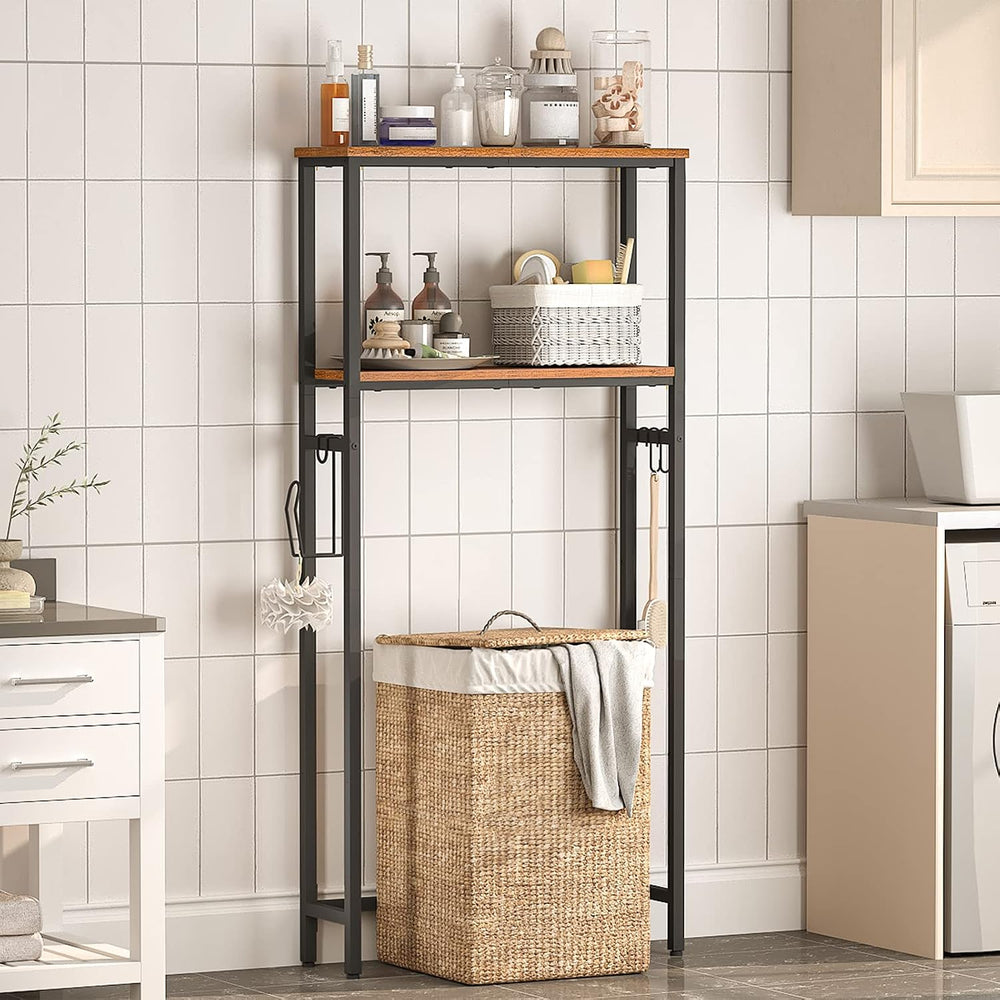 HOOBRO Over The Toilet Storage, 2-Tier freestanding Over the Toilet Storage, ...