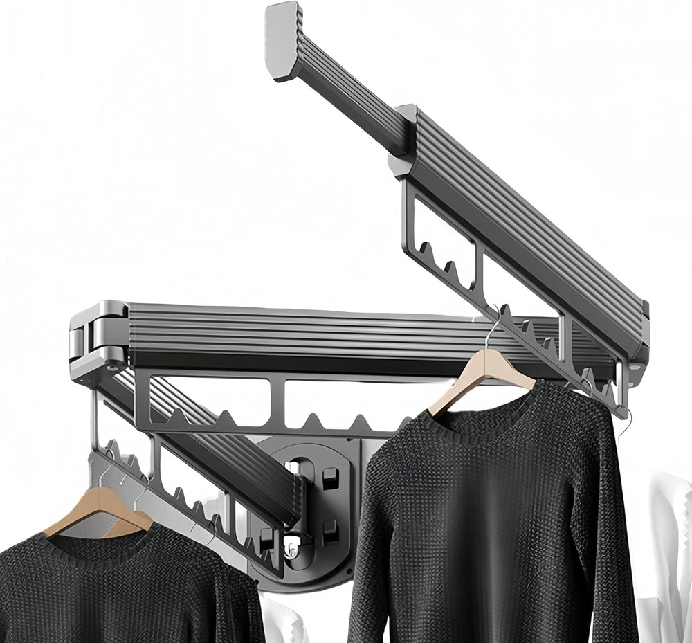 Mounted Wall Drying Rack, Laundry Hanger Dryer Rack, Laundry Hanger Rack, Wal...