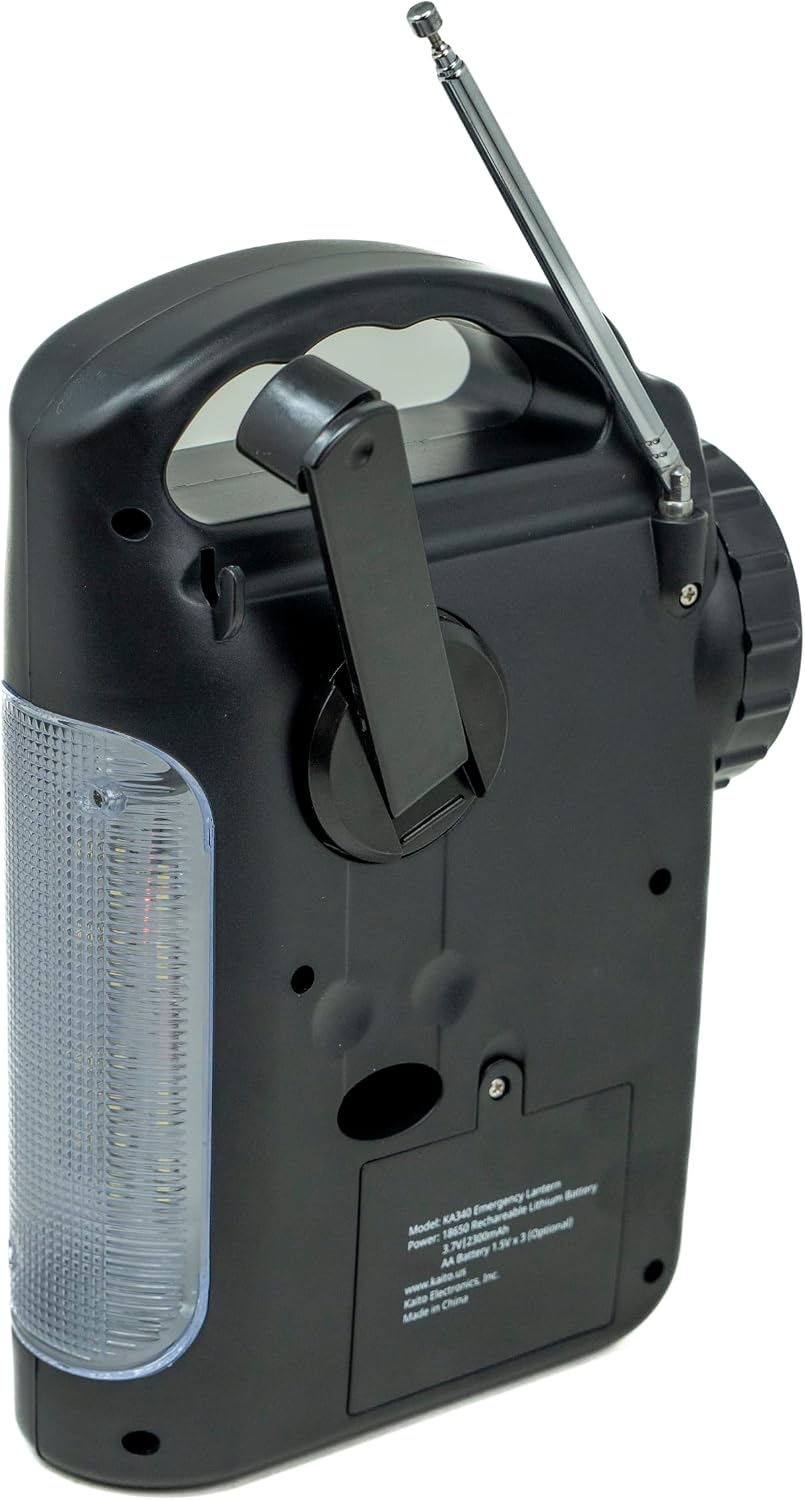 Kaito KA340 Solar Dynamo Hand Crank Rechargeable LED Camping Lantern for Emer...