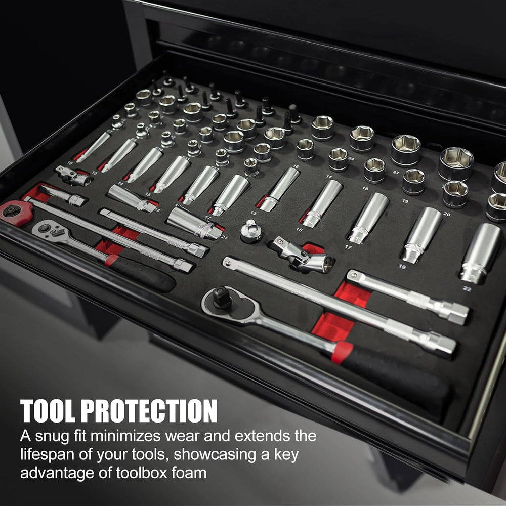 5 Pcs Tool Box Foam Organizer 15.75x11x1 Inch Toolbox Foam Inserts Sheets Box...