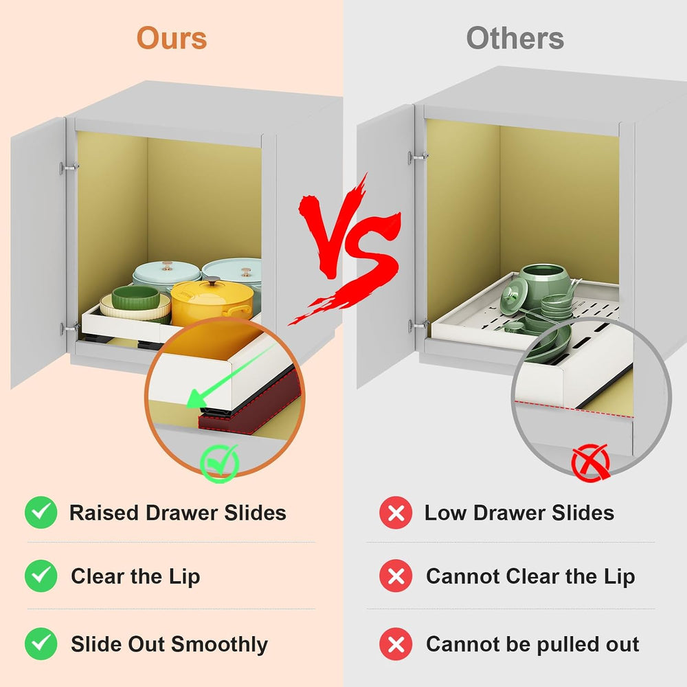 Pull out Cabinet Organizer,15"-21"W,17"-24"D,Expandable,A...