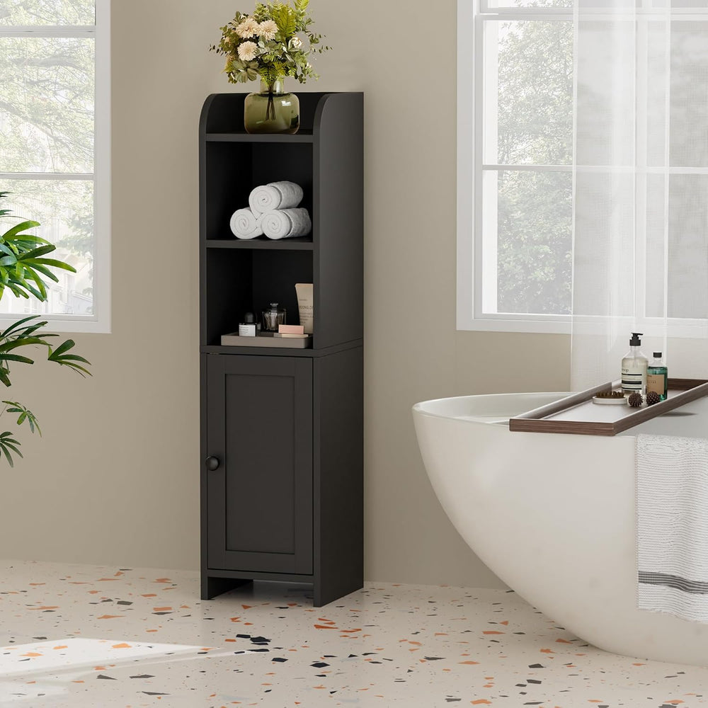 Homhedy Small Bathroom Storage Cabinet, Narrow Toilet Paper Cabinet