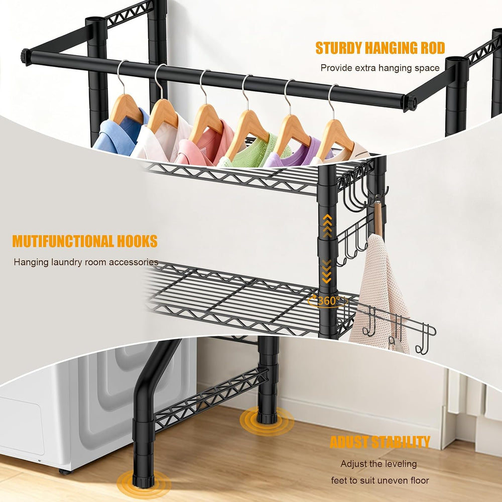 Laundry Room Organizer Over the Washer and Dryer Storage Shelves
