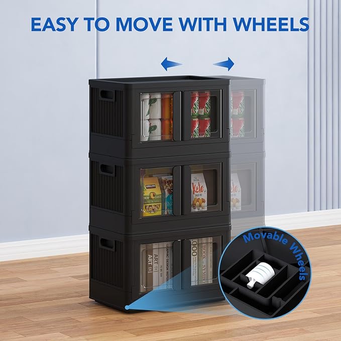 FLEXIMOUNTS 110 QT Stackable Storage Bins