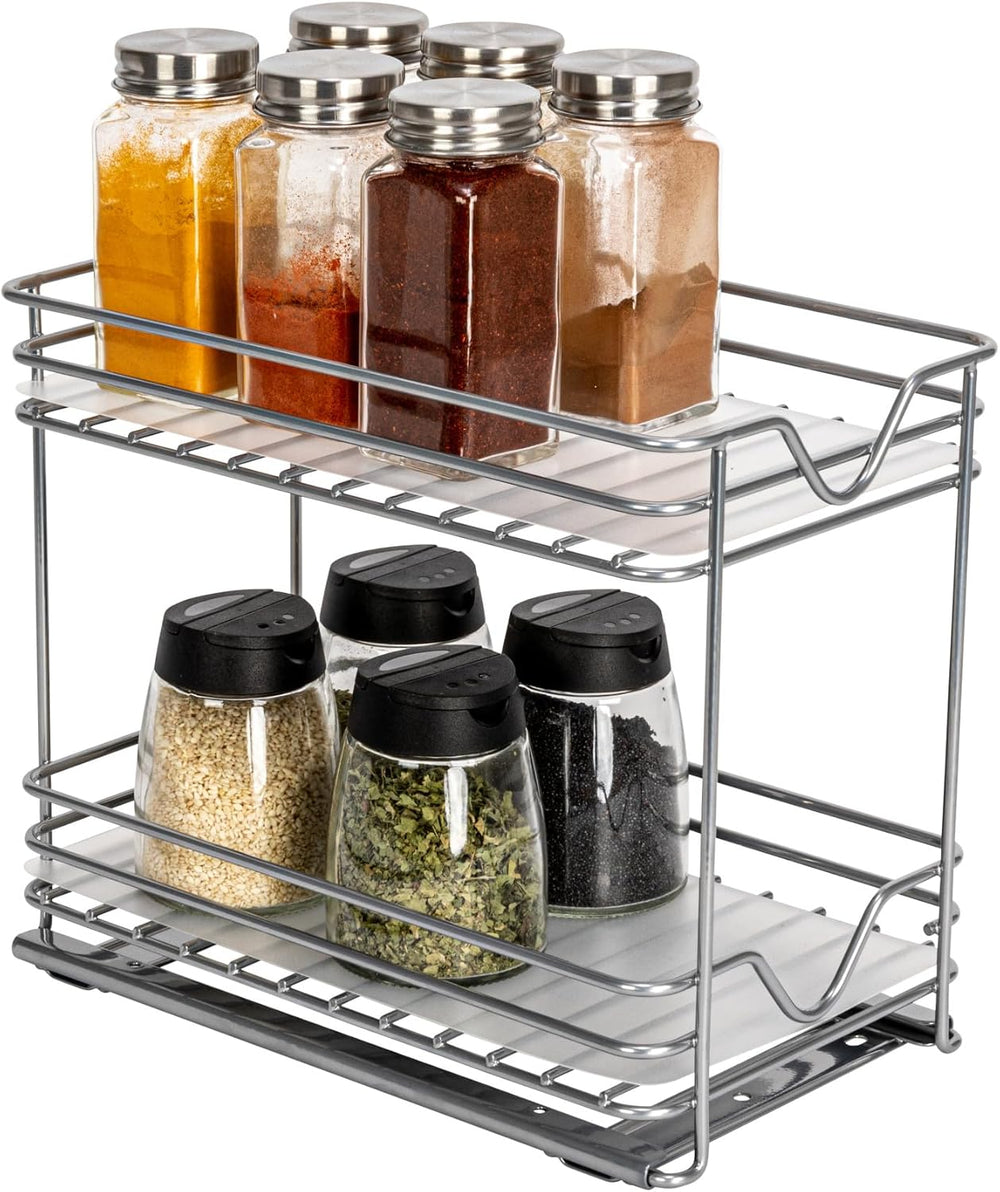 Household Essentials Glidez Paint-Finished Steel Pull-Out/Slide-Out Storage O...