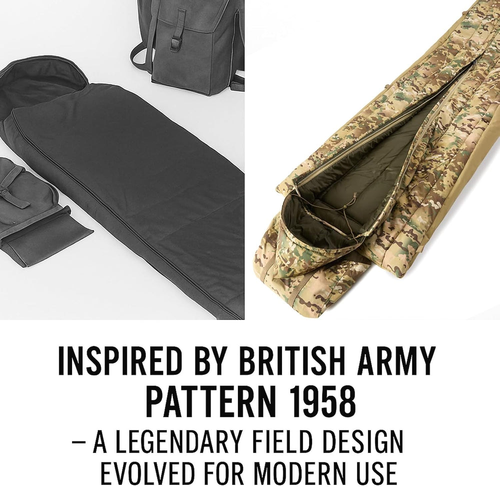 MT British Army Pattern 1958 Style Sleeping Bag with Compression Sack