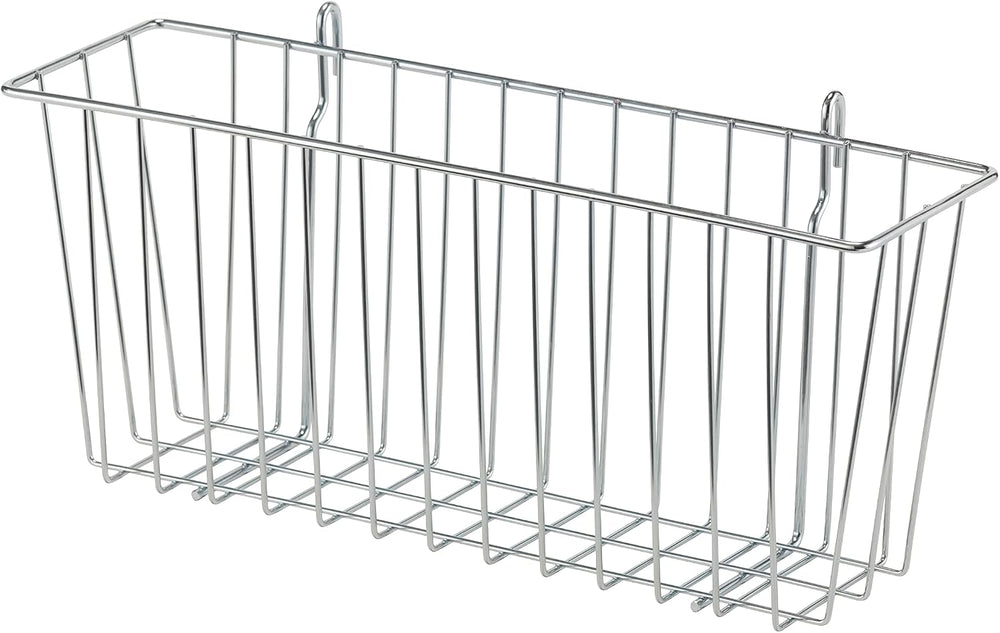 TRINITY EcoStorage 15-Inch Metal Hanging Basket, NSF, Chrome, 2-Pack