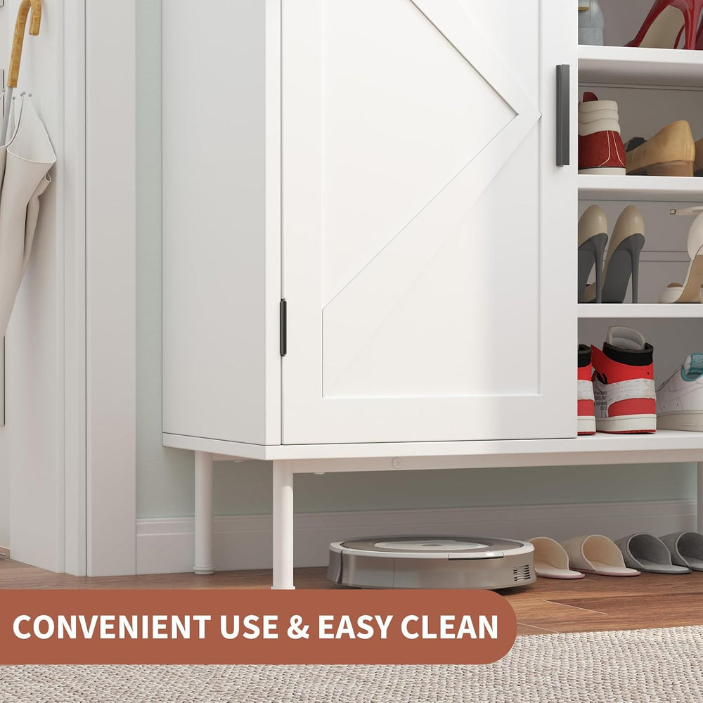 Garvee Shoe Storage Cabinet, 6-Tier Tall Shoe Cabinet for Entryway with Doors...