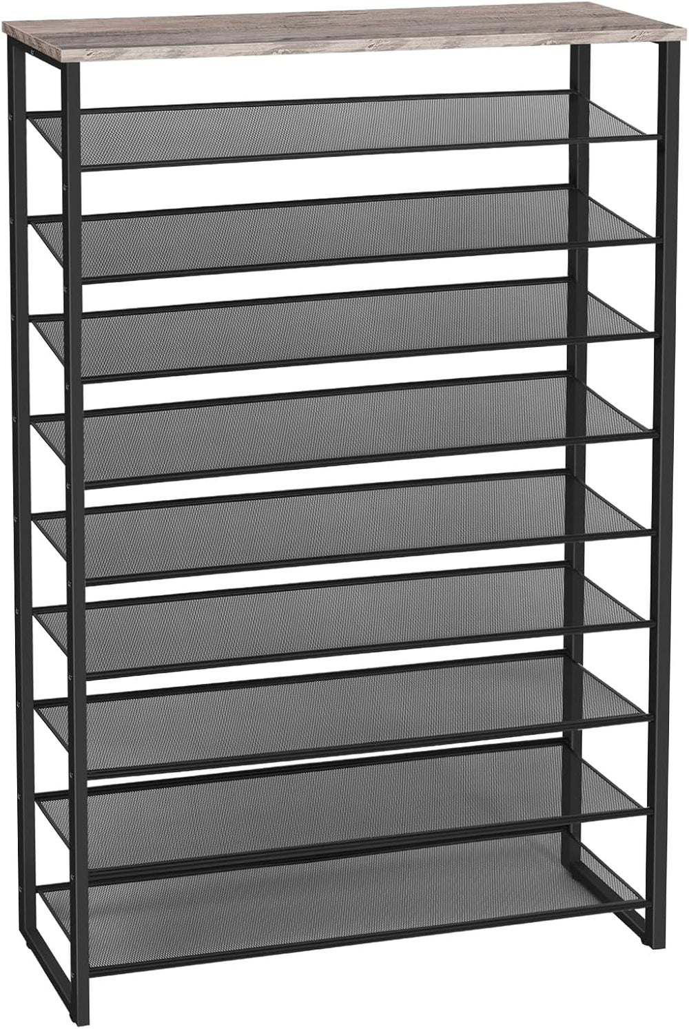 HOOBRO 10-Tier Shoe Rack for Entryway, 39.4" L Shoe Storage Organizer, L...