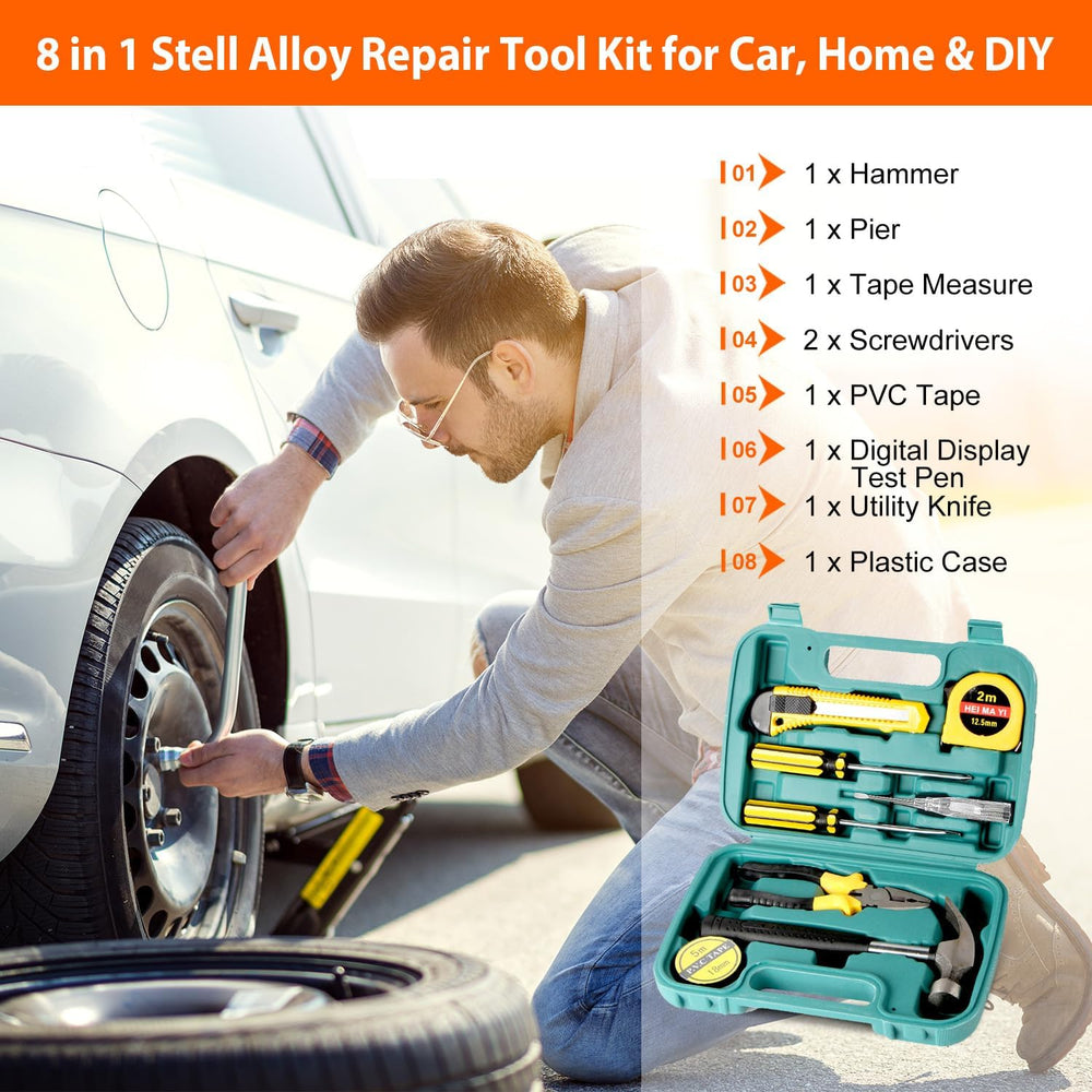 Car Emergency Kit with Air Compressor,Roadside Emergency Car Kit for Vehicles...