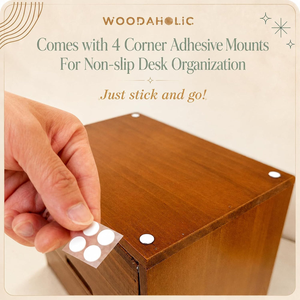 Modular Stackable Apothecary Cabinet 4 Drawer Desk Organizer - Retro Library ...