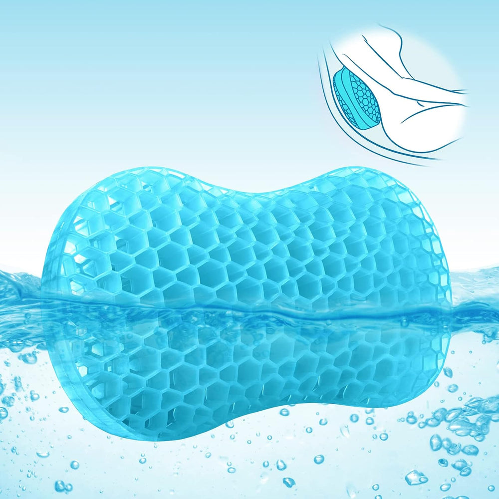 Sunlit Bath Jello Gel Bath Pillows, Lumbar Pillow for Bathtub, Back Support P...