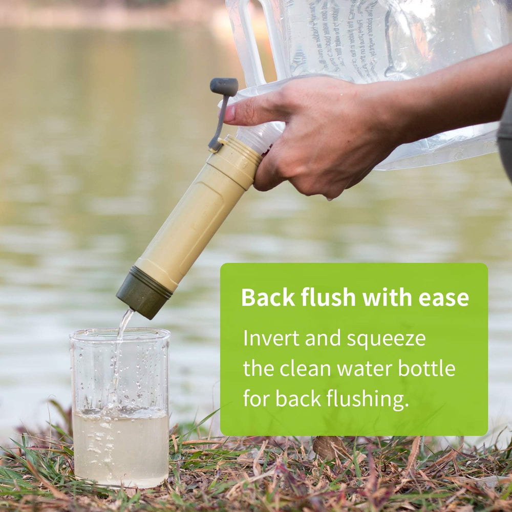 miniwell Gravity Water Purifier Straw Fairly Light and Easily Packed. Multi U...