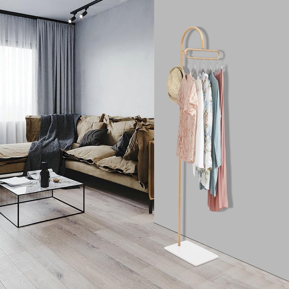 69"Retail Display Garment Rack, Metal Clothing Rack with Base and 3 Hook...