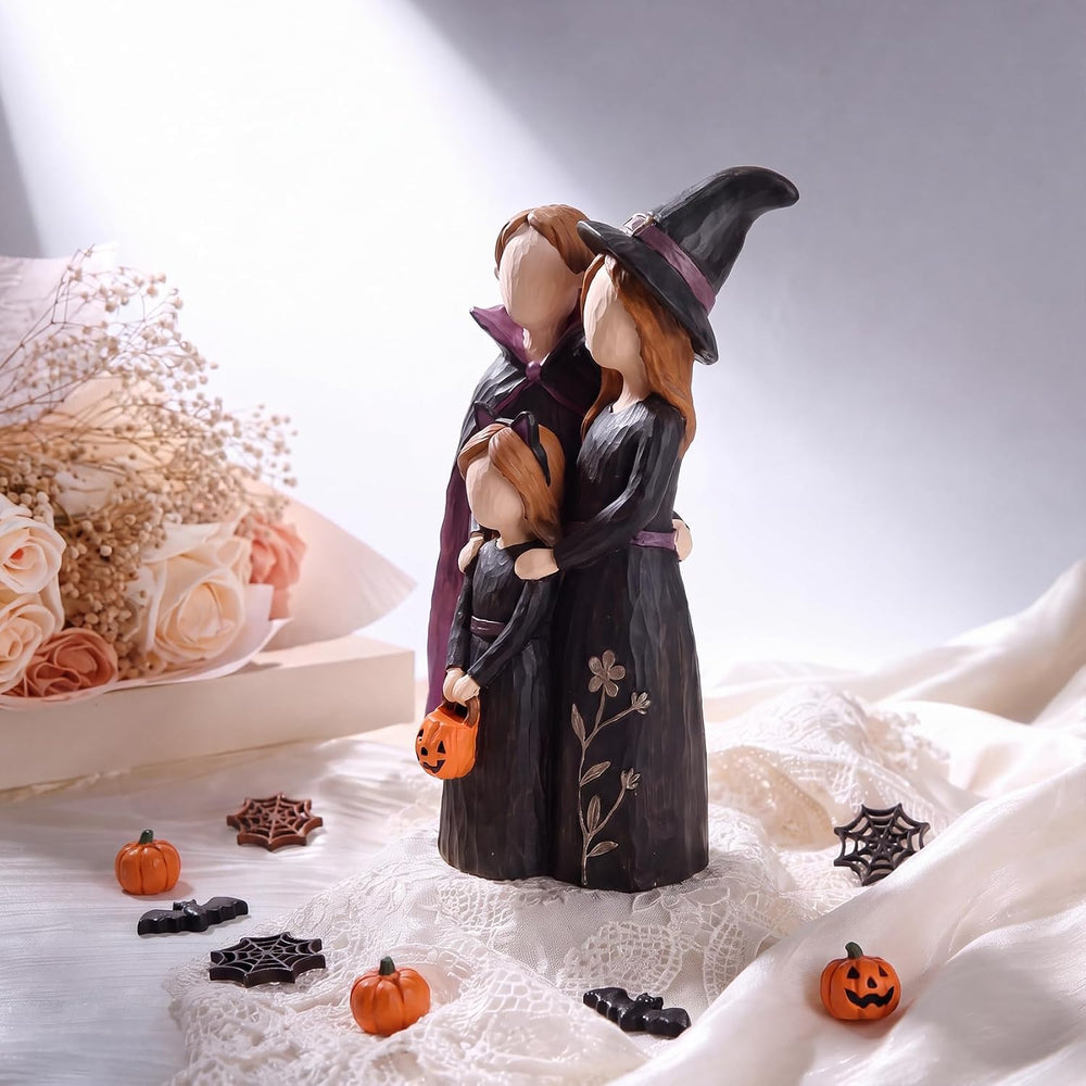 Halloween Decor Indoor, 6" Halloween Family Figurine, Gift for Family
