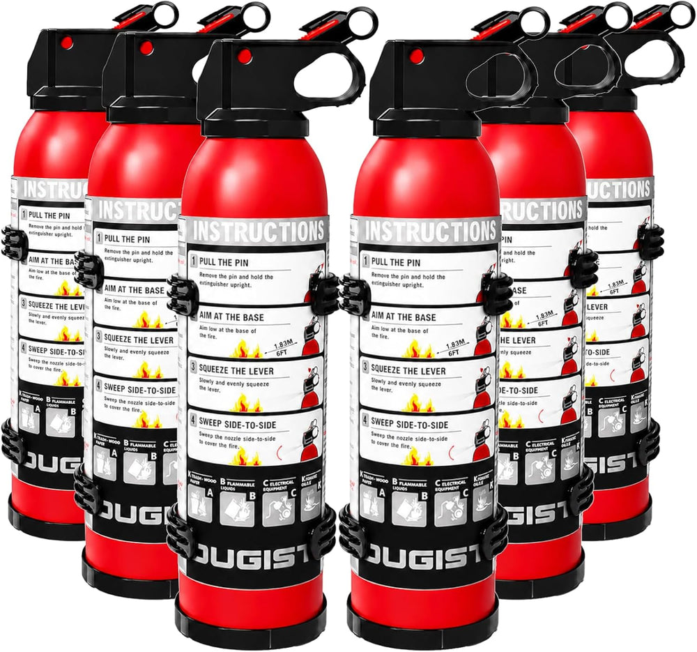 Small Fire Extinguisher for Home & Car – (6Pack, 1.32lb Each) Portable Dr...