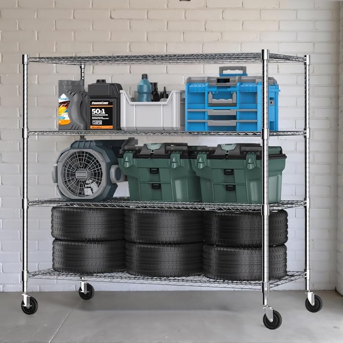 Himimi 4 Tier Wire Shelving