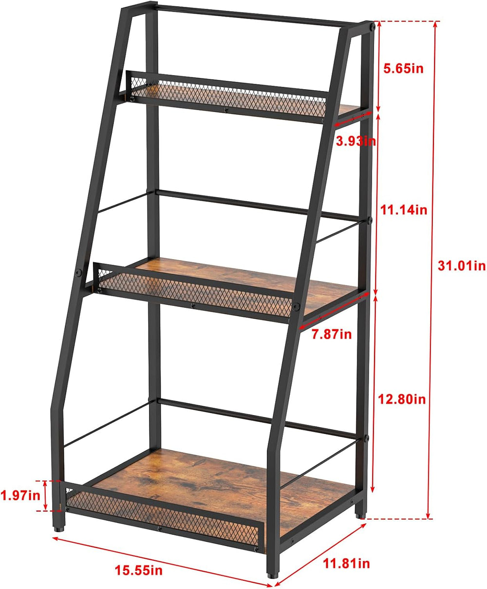Hayexiha 3-Tier Liquor Stand for Home Bar, Stepped Freestanding Wine Rack