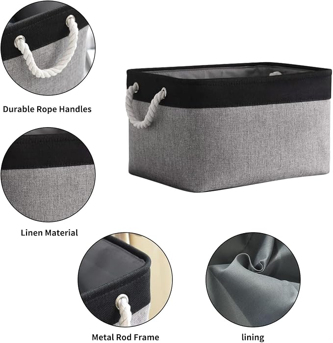 TheWarmHome Collapsible Storage Bin (3 Pack)